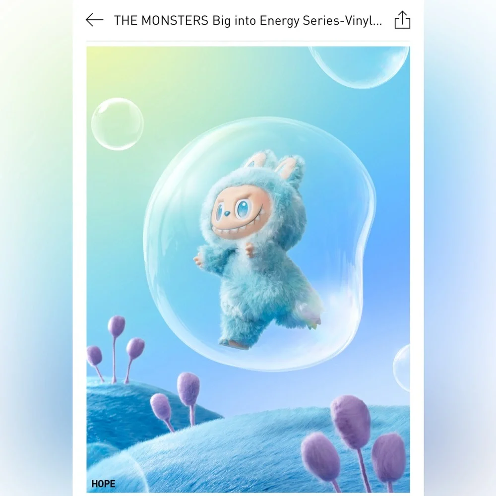 Hope Big Into Energy Labubu / Popmart - Picture 4 of 5